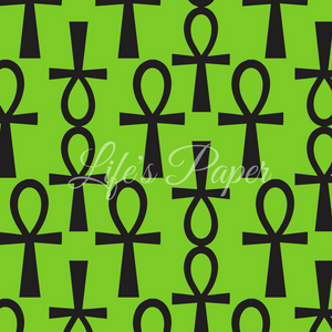 Ankh Green Gift Wrap Paper